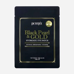 Petitee Black Pearl & Gold Hydrogel Eye Patch