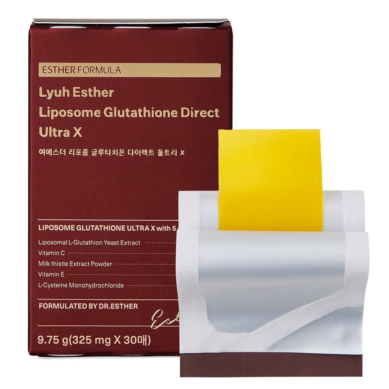 Esther Forlmula Liposome Glutathione Direct Ultra X (325 mg × 30 strips)