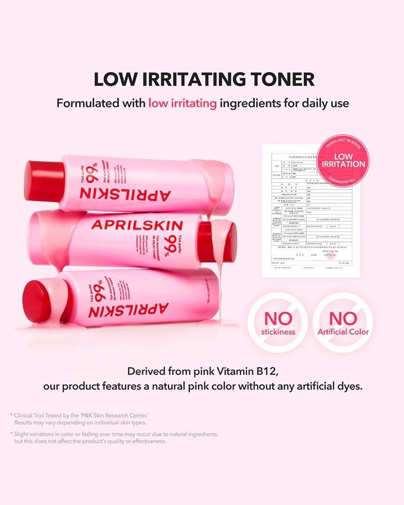 Aprilskin TXA Niacinamide Toning Shot 99 Milky Toner (150ml) - Image 3