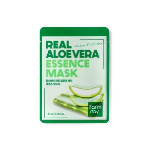 Farmstay Real Aloevera Essence Mask ( 1mask)