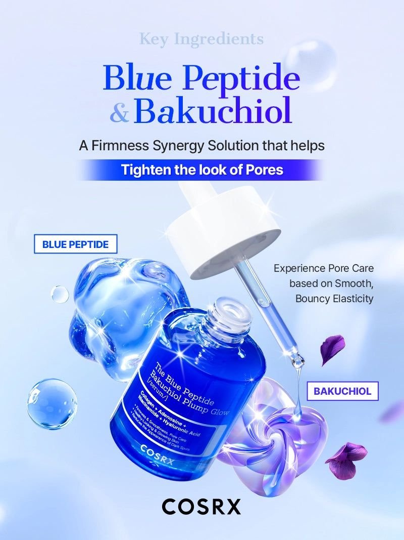 COSRX The Blue Peptide Bakuchiol Plump Glow Serum (50ml) - Image 6