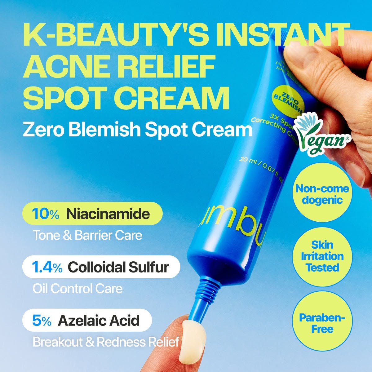 Numbuzin No.0 Zero Blemish 3x Spot Correcting Cream (20ml) - Image 4