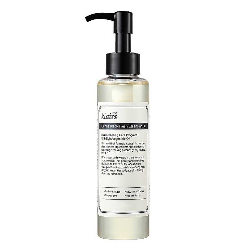 Dear Klairs Gentle Black Fresh Cleansing Oil (150ml)